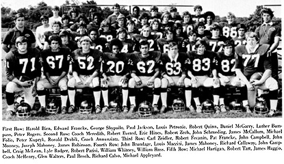 Rutherford High School 1973 Varsity Football Team