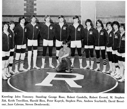 Rutherford High School 1973 Varsity Wrestling Team